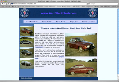 AeroWorld Saab site