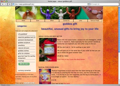 Goddess Gift site